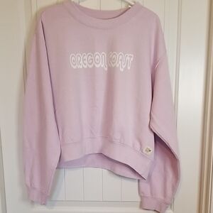 Soft Lavender Oregon Coast Cotton Blend Sweatshirt By Pop Surf Size XL NWT